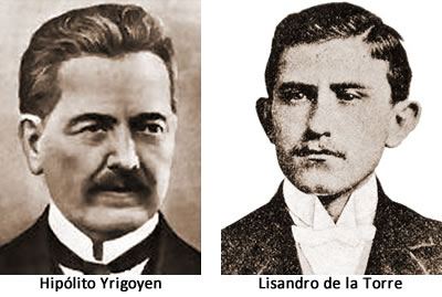 Hipólito Yrigoyen -  Lisandro de la Torre